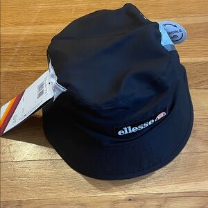 Ellesse Black and Green Reversible Bucket Hat